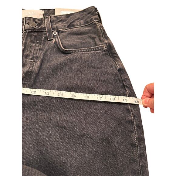 Everlane Organic High Rise The Curvy 90s Cheeky Straight Jean Washed Black, 27 - Picture 8 of 12